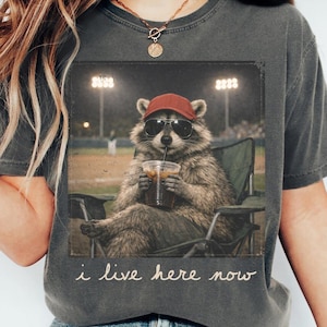 Racoon Funny Ballfield Shirt, Baseball Mama Style Shirt, Softball Shirt, Travel Baseball Shirt Tournament, Softball Ball Mom Shirt
